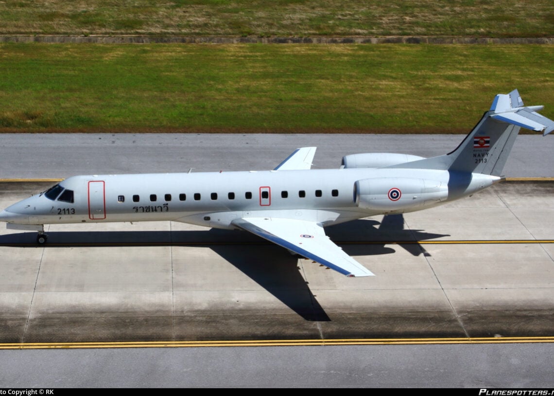 2113 Royal Thai Naval Air Division Embraer Erj 135Lr Planespotters Net 843116 D77B033Edb O 1140X815