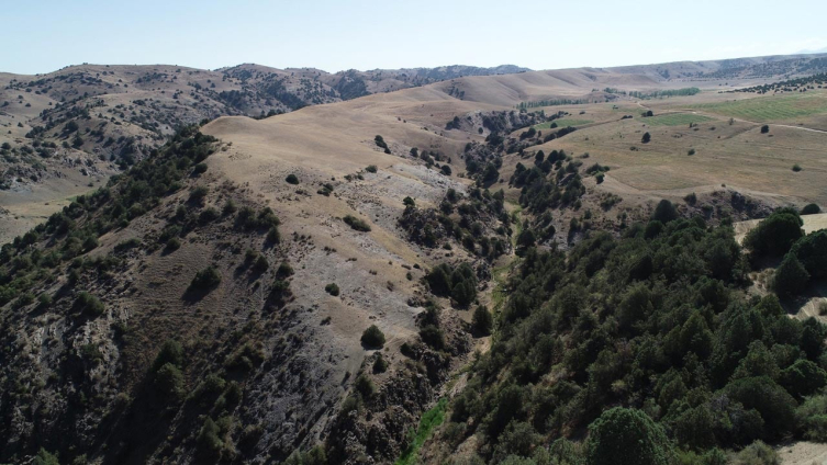 Drone Image Of Mountains In Tugunbulak