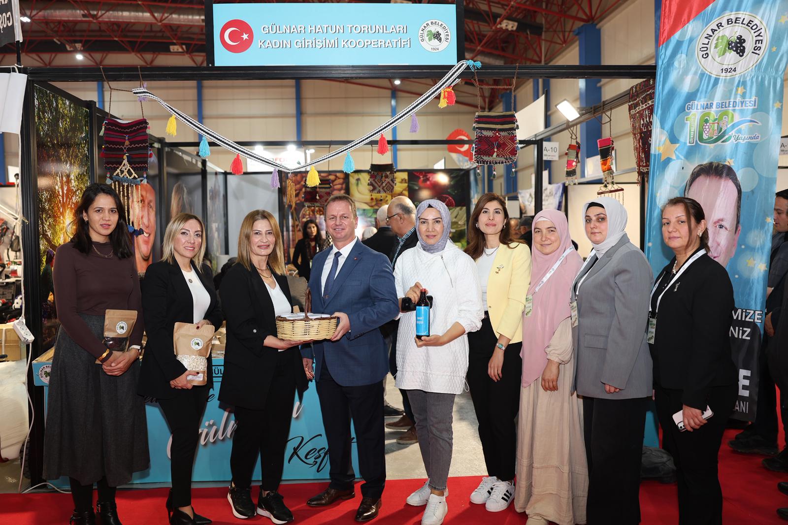 Gülnar’ın yöresel ürünleri Mersin Tarım Fuarı’nda tanıtıldı