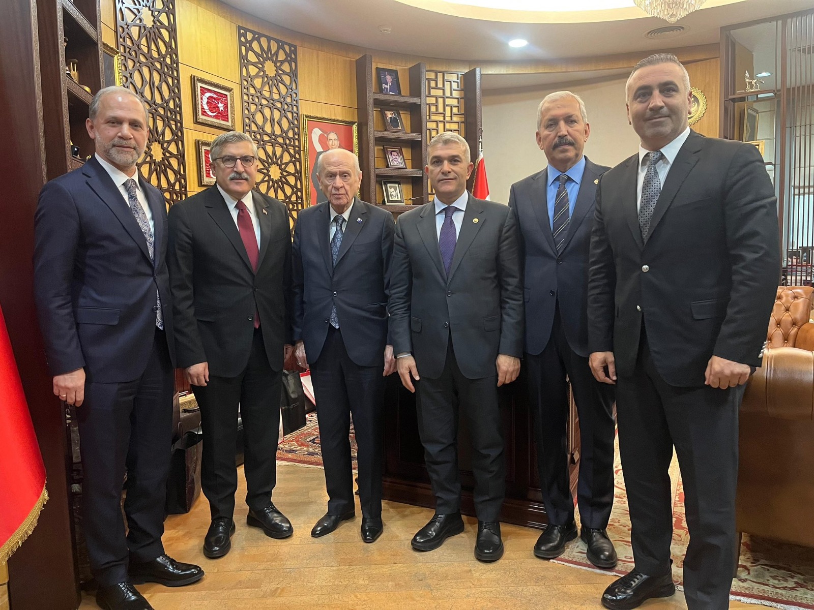 MHP ve AK Parti Hatay Milletvekilleri, MHP Lideri Devlet Bahçeli'yi ziyaret etti