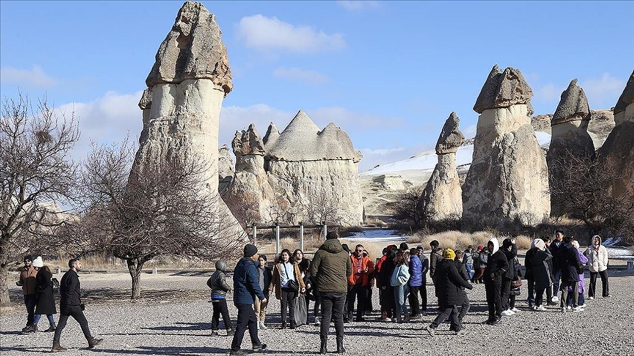 Kapadokya'da ocak ayındaki ziyaretçi sayısında rekora ulaşıldı