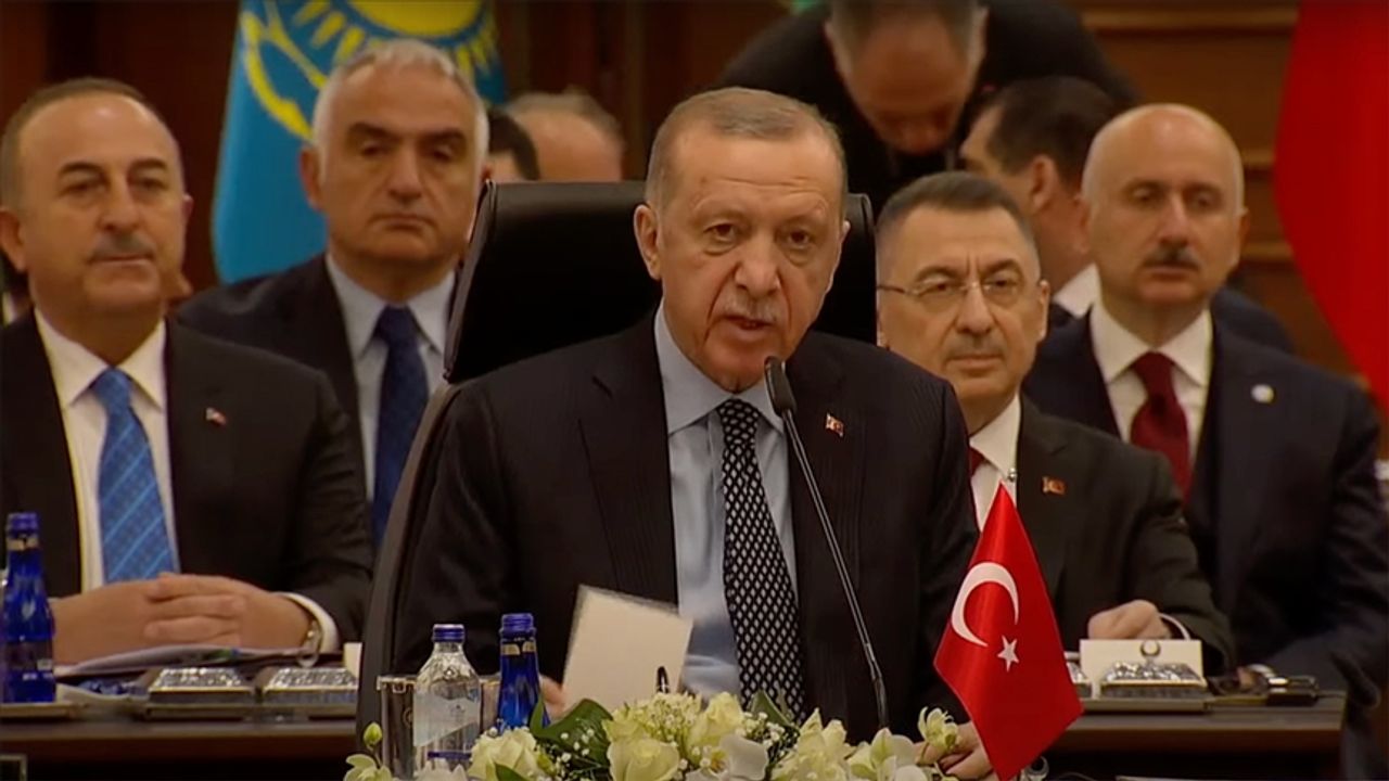 Cumhurbaşkanı Erdoğan: Türk dünyasının tek yürek, tek vücut olduğunu bir kez daha göstermiş olacağız