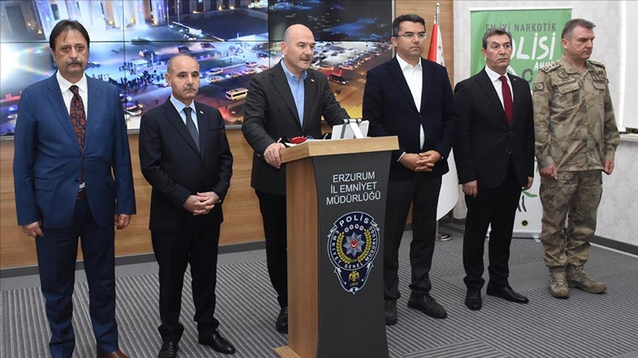 İçişleri Bakanı Soylu: Erzurum ve Nevşehir'de düzenlenen 51 ve 52. Kökünü Kurutma Operasyonu'nda 133 şüpheli yakalandı