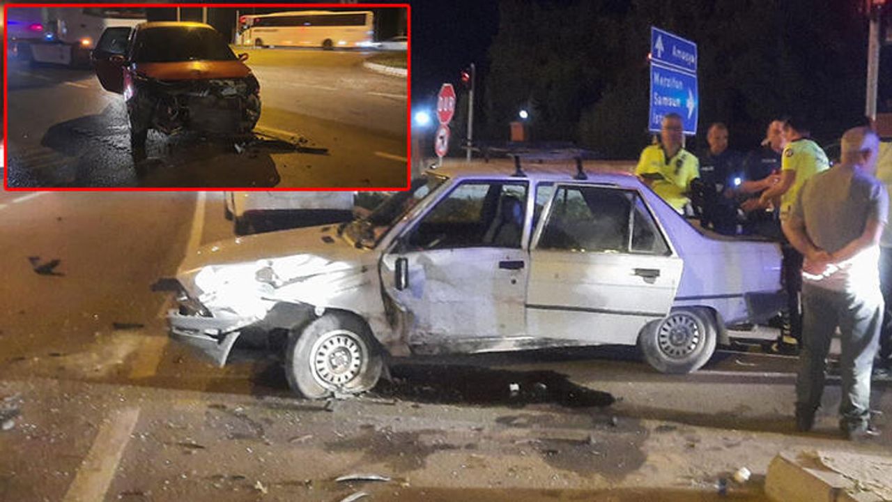 Alkollü sürücünün kırmızı ışıkta geçmesi kazaya neden oldu: 8 yaralı