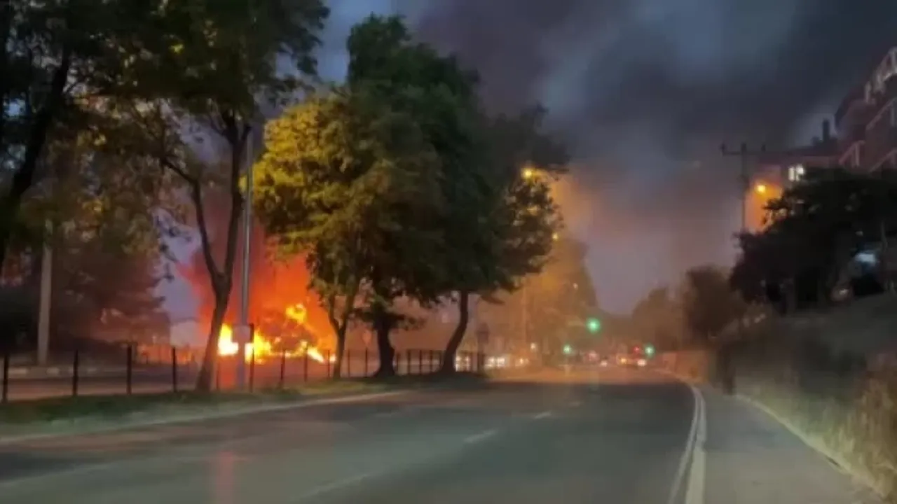 Bursa’da çıkan yangın çevredeki vatandaşları korkuttu