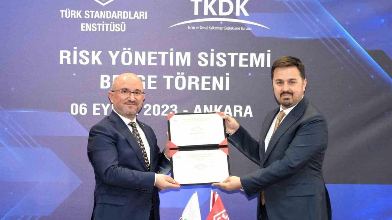 TSE tarafından TKDK'ye "Risk Yönetim Sistemi Belgesi" verildi