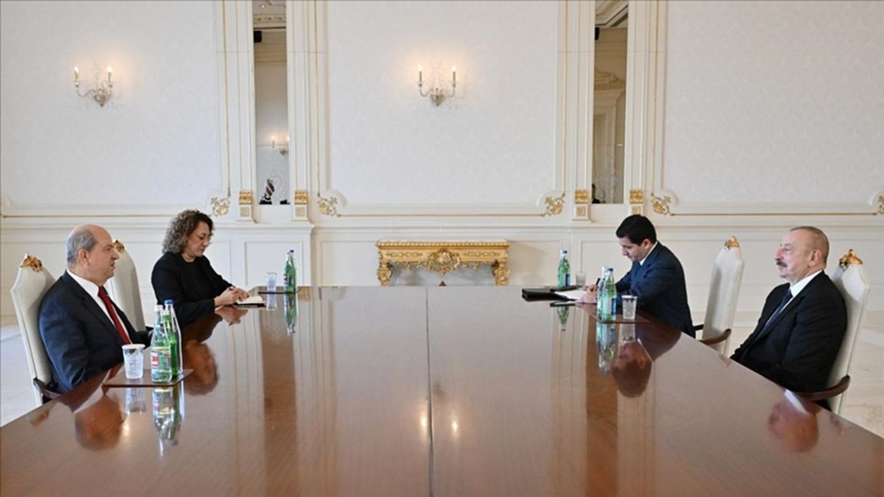 Azerbaycan Cumhurbaşkanı Aliyev ile KKTC Cumhurbaşkanı Tatar Antalya