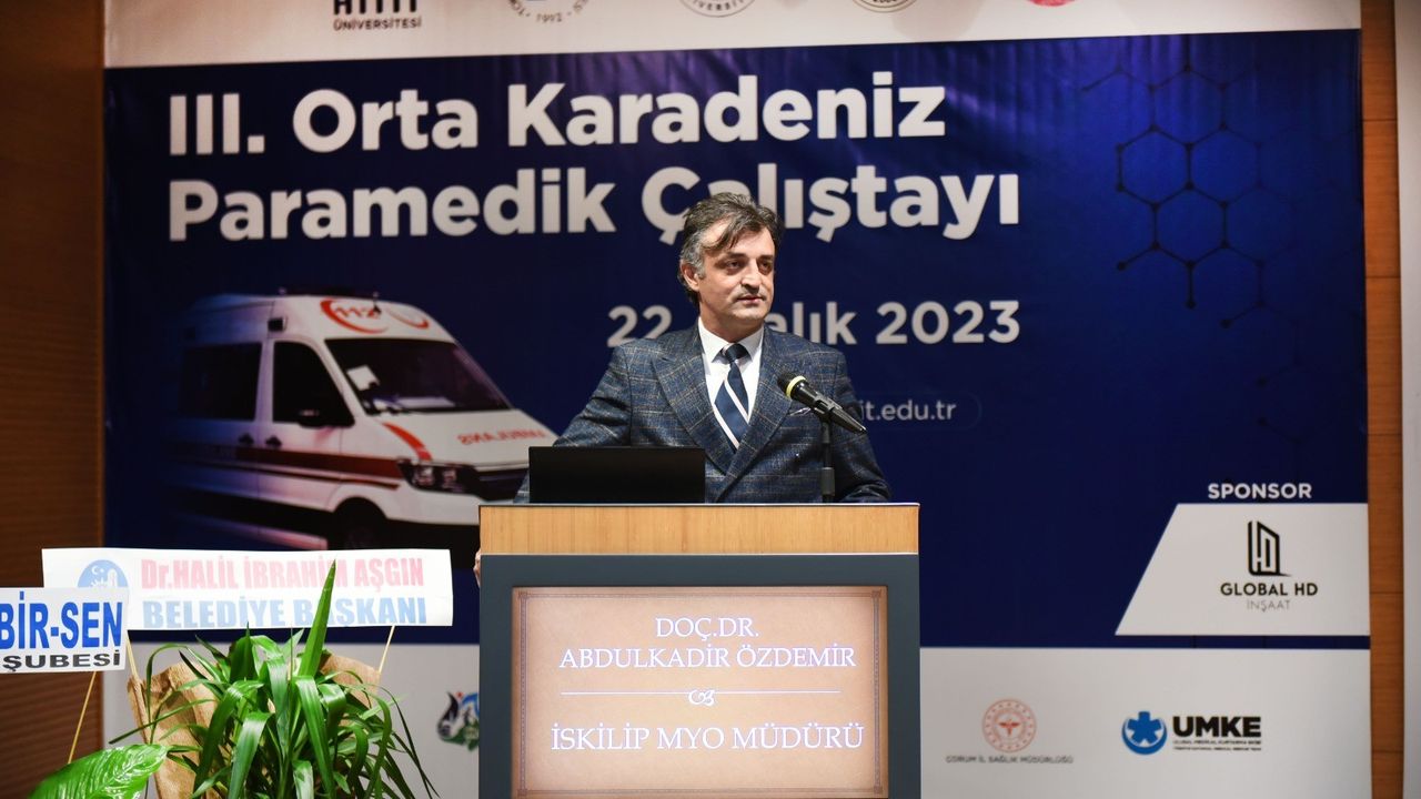 3. Orta Karadeniz Paramedik Çalıştayı Çorum'da yapıldı