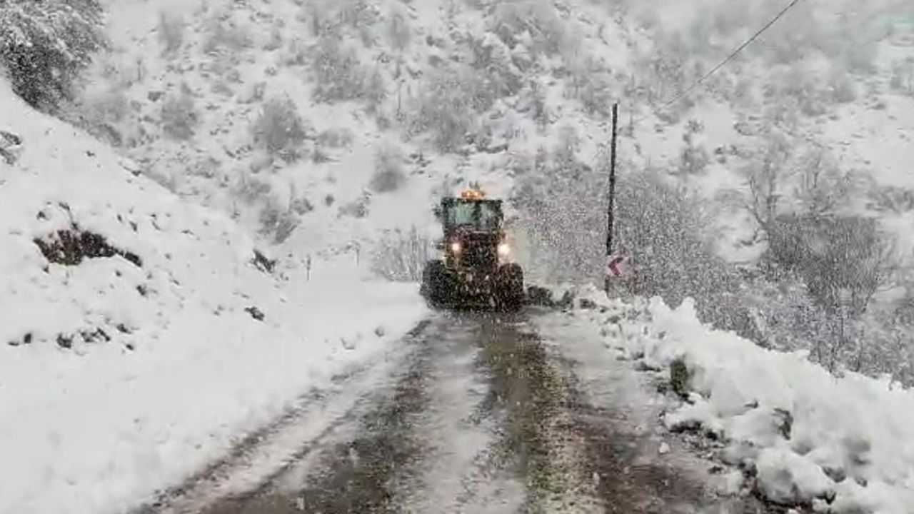 Bingöl, Şırnak ve Siirt'te kar nedeniyle 158 köy yolu ulaşıma kapandı