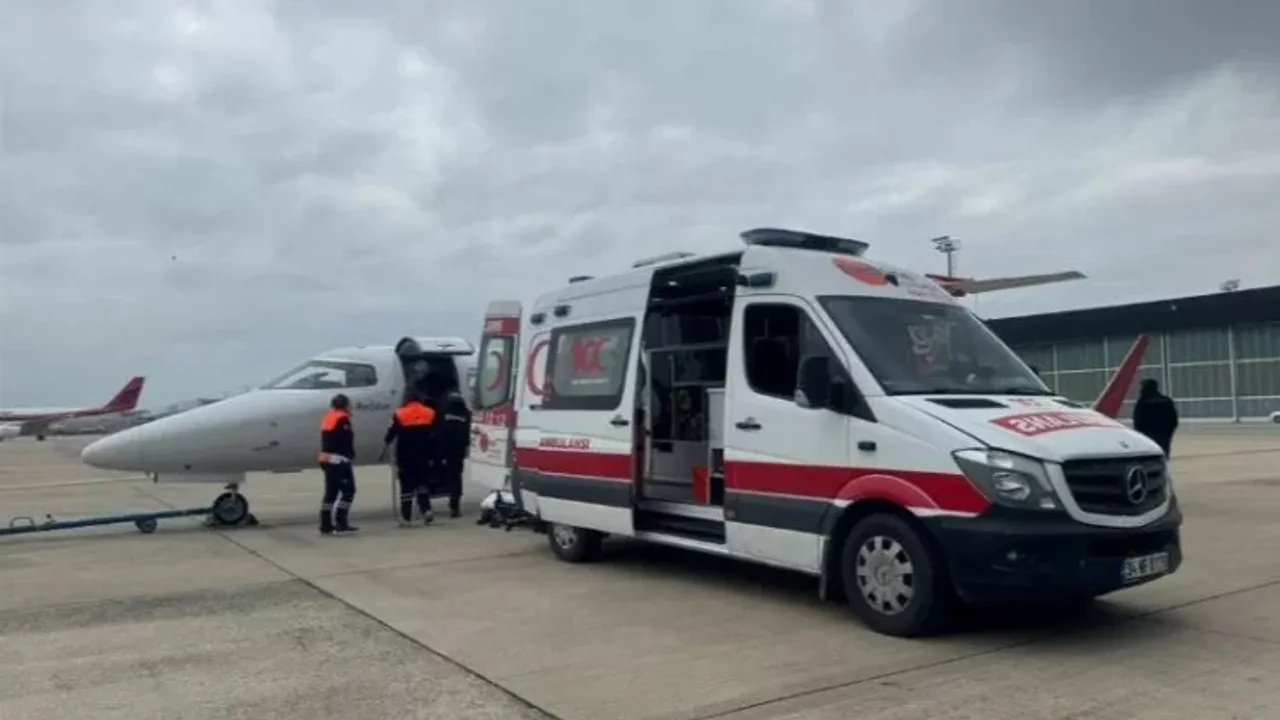 Kosova'da yaralanan kız çocuğu Türkiye'ye nakledildi