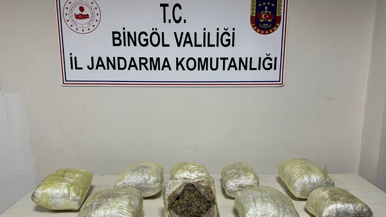 Bingöl'de kamyonette odunların arasına gizlenmiş uyuşturucu ele geçirildi