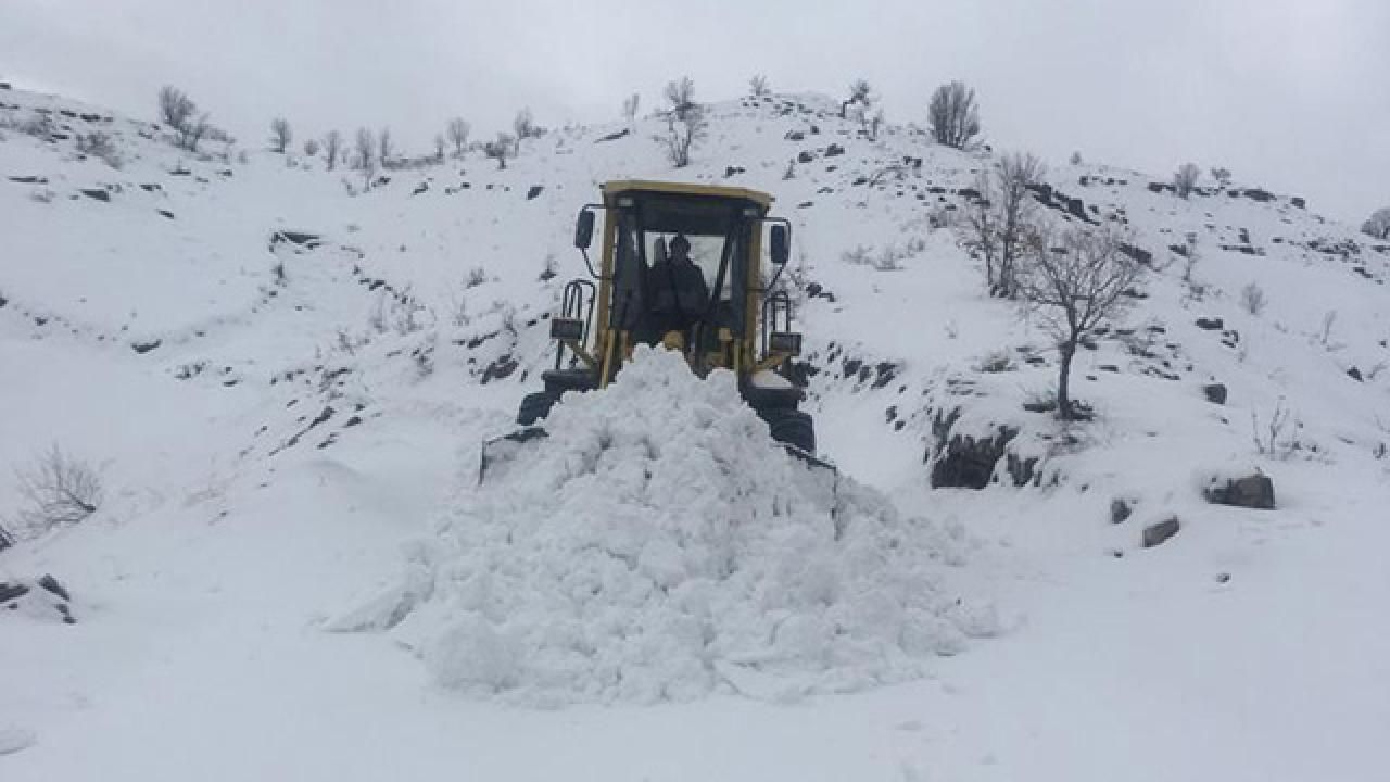 Erzurum'da yoğun kar: 25 yol ulaşıma kapandı
