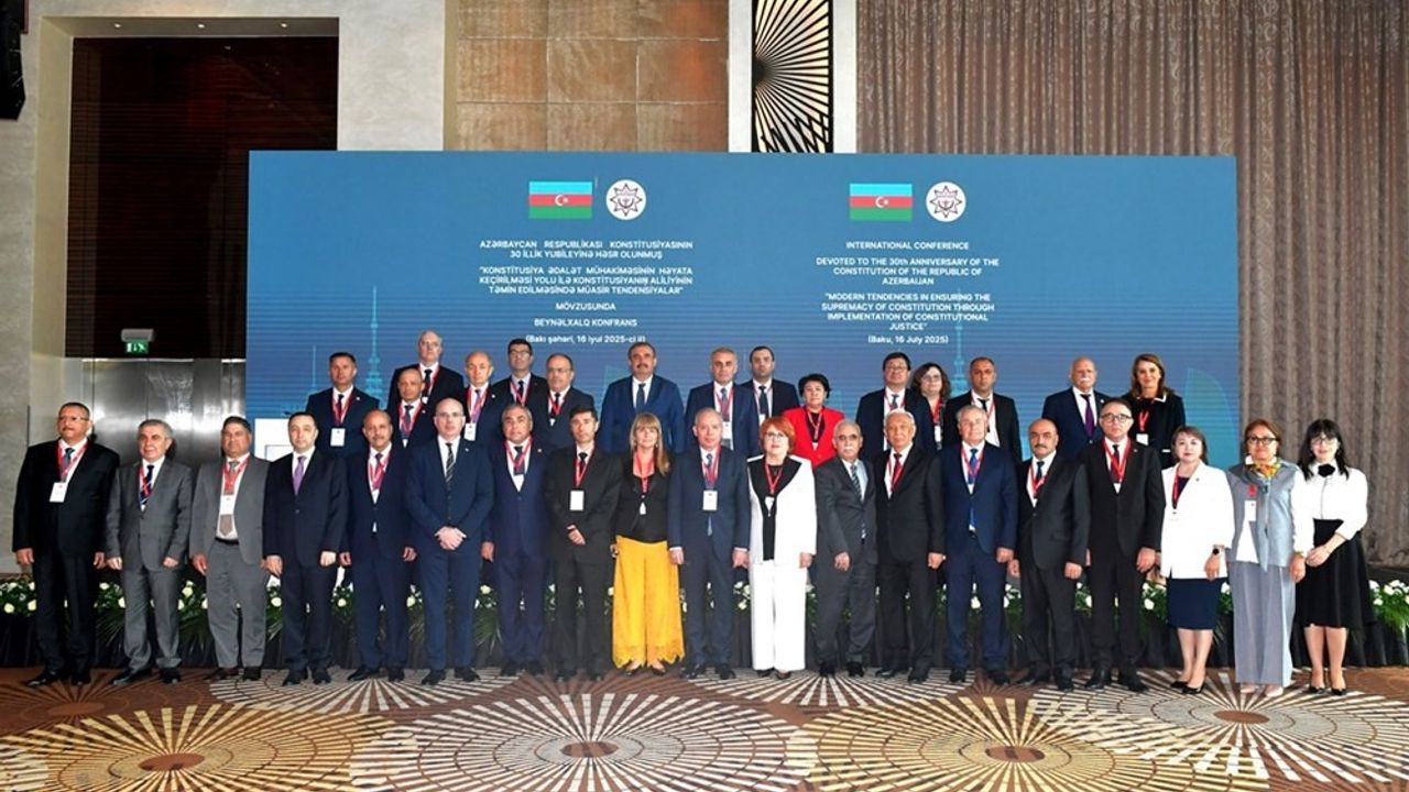 Anayasa Mahkemesi Başkanı Özkaya, Azerbaycan’da uluslararası konferansa katıldı