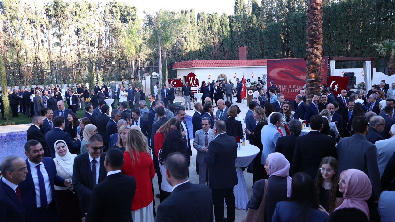 Suriye'de Türkiye Cumhuriyeti'nin 102. yılı dolayısıyla resepsiyon düzenlendi