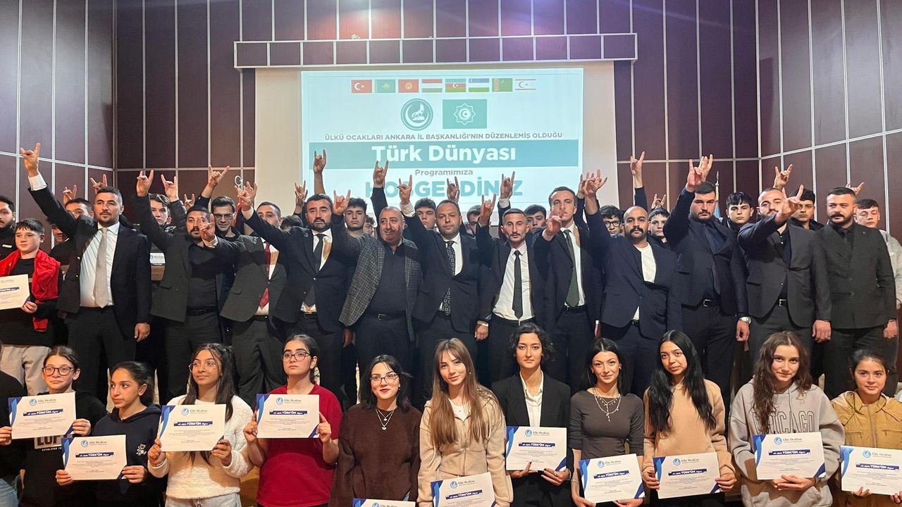 Ankara’da Ülkü Ocakları öncülüğünde Türk Dünyası programı başarıyla tamamlandı