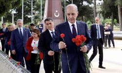 TBMM Başkanı Kurtulmuş Bakü'de şehitlikleri ziyaret etti