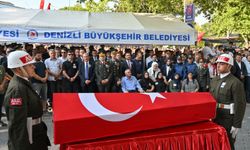Şehit Uzman Çavuş Kemal Özek, Denizli'de son yolculuğuna uğurlandı