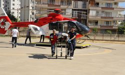 Diyarbakır'da ambulans helikopter felç geçiren 85 yaşındaki kadın için havalandı