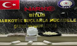 Bitlis'te bir iş yerinde 3 kilo 50 gram uyuşturucu ele geçirildi