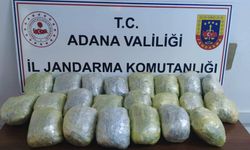 Adana'da yolcu otobüsünde 12 kilogram uyuşturucu ele geçirildi