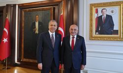İçişleri Bakanı Yerlikaya, TFF Başkanı Mehmet Büyükekşi ile görüştü