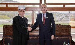 TBMM Başkanı Kurtulmuş, Bosna Hersek İslam Birliği Başkanı Kavazovic ile görüştü