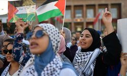 Fas'ta İsrail'in Gazze Şeridi'ne saldırıları protesto edildi