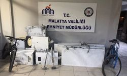 Malatya'da orta hasarlı binadan hırsızlık iddiasıyla 3 zanlı yakalandı