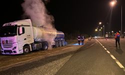 Bolu'da tankerden sızan kimyasal madde ekipleri alarma geçirdi