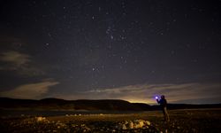 Eskişehir'de 'Geminid meteor yağmuru' ile gökyüzü aydınlandı