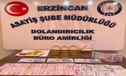 Erzincan'da kuyumculara sahte altın satmak isteyen 2 şüpheli yakalandı