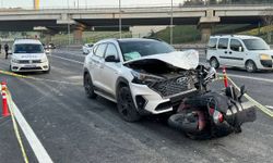 Üsküdar'da otomobilin çarptığı motosikletin sürücüsü hayatını kaybetti