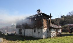 Sakarya'da iki katlı müstakil ev yangında hasar gördü