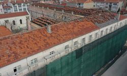 Edirne Valisi Sezer'in ziyareti sonrası verdiği talimatla 131 yıllık lise binası onarıma alındı