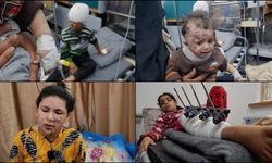 Gazze'de, İsrail'in saldırılarında yaralanan Filistinli çocuklar çektikleri acıyı anlattı