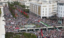 Fas'ın Kazablanka kentinde Gazze'ye destek gösterisi düzenlendi