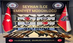 Adana'da operasyon ve denetimlerde 50 ruhsatsız silah ele geçirildi