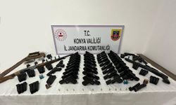 Konya'daki silah kaçakçılığı operasyonunda 47 ruhsatsız tabanca ele geçirildi