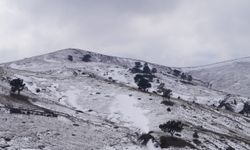 Tokat'ın yüksek kesimlerine kar yağdı