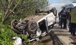 Bursa’da otomobil devrildi : 4 yaralı