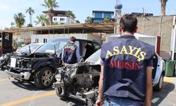 Mersin'de kaçak araçları parçalayarak sattıkları iddiasıyla 2 kişi yakalandı