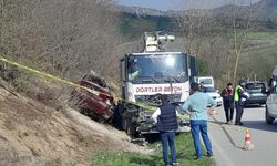 Samsun'da beton pompası aracıyla çarpışan otomobilin sürücüsü hayatını kaybetti