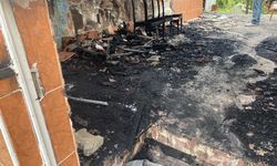 Manisa'da evde çıkan yangında 91 yaşındaki kadın dumandan etkilendi