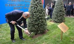 Özbek-Kırgız dostluğunu temsilen ağaç dikildi