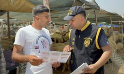 Adana'da polis, kurbanlık satıcılarına hırsızlık ve dolandırıcılık uyarısı yaptı