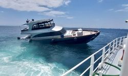 Ahırkapı'da su alan teknedeki 8 kişi kurtarıldı