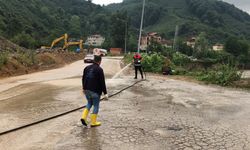 Ordu'da yağışın etkili olduğu iki ilçede hasar tespiti yapılıyor