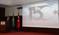 Kazakistan'da 15 Temmuz Demokrasi ve Milli Birlik Günü dolayısıyla anma töreni düzenlendi