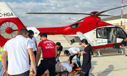 Ambulans helikopter 12 yaşındaki hasta için havalandı
