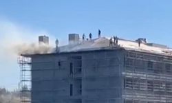 İstanbul'da inşaat halindeki binada yangın